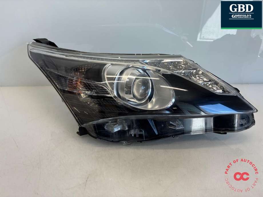 Frontlykt høyre xenon til Toyota Avensis 2009-2015 (Type III, Fase 1) (8113005370|)