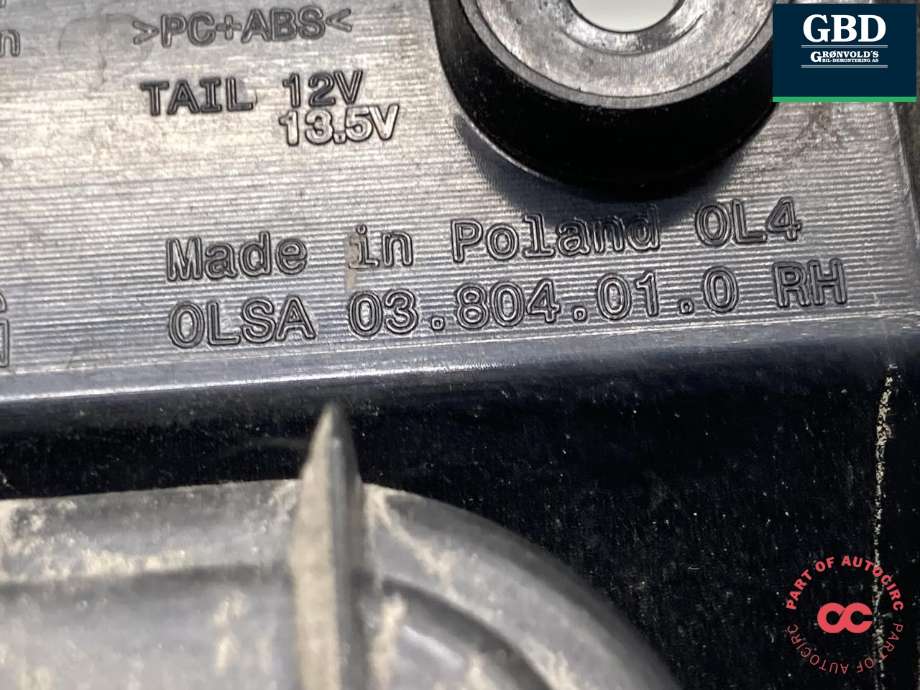 Baklykt høyre til VW Caddy 2020-->> (Type IV)  (2K7 945 096 A|2K7 945 096|)