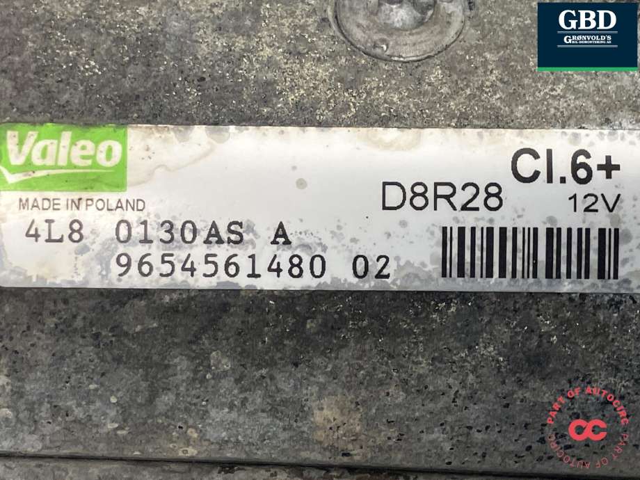 Starter diesel til Mitsubishi Outlander 2010-2012 (Type II, Fase 2) (VALEO|1810A111|D8R28|4L8 0130AS A)