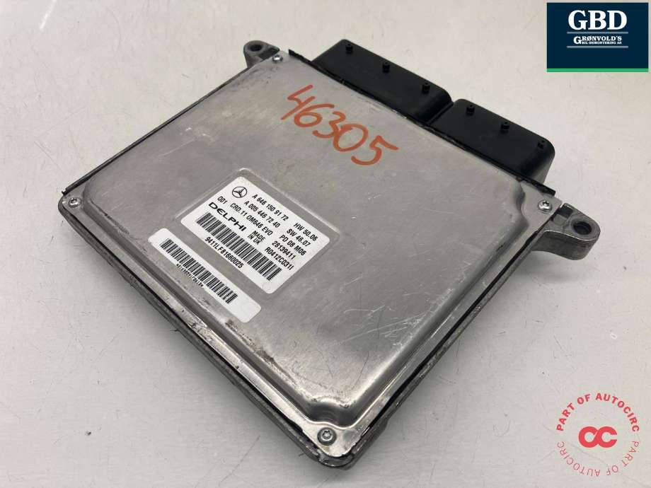 Styreenhet motor til Mercedes C-Klasse 2007-2011 (Fase 1) (W204) (W204) (DELPHI|A 646 150 91 72|A 646 150 43 72|A 005 446 72 40)