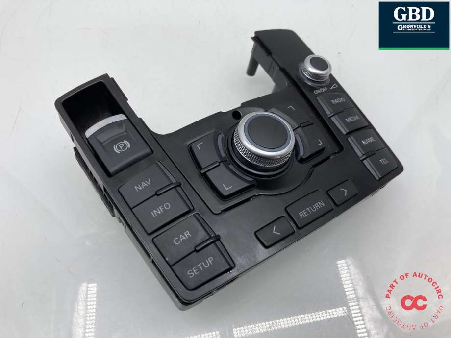 Bilstereo navigasjon betjeningspanel til Audi A6 2008-2011 (Type III, Fase 2) (C6) (C6) (4F1 919 611 J H77|4F1 919 611 M|)