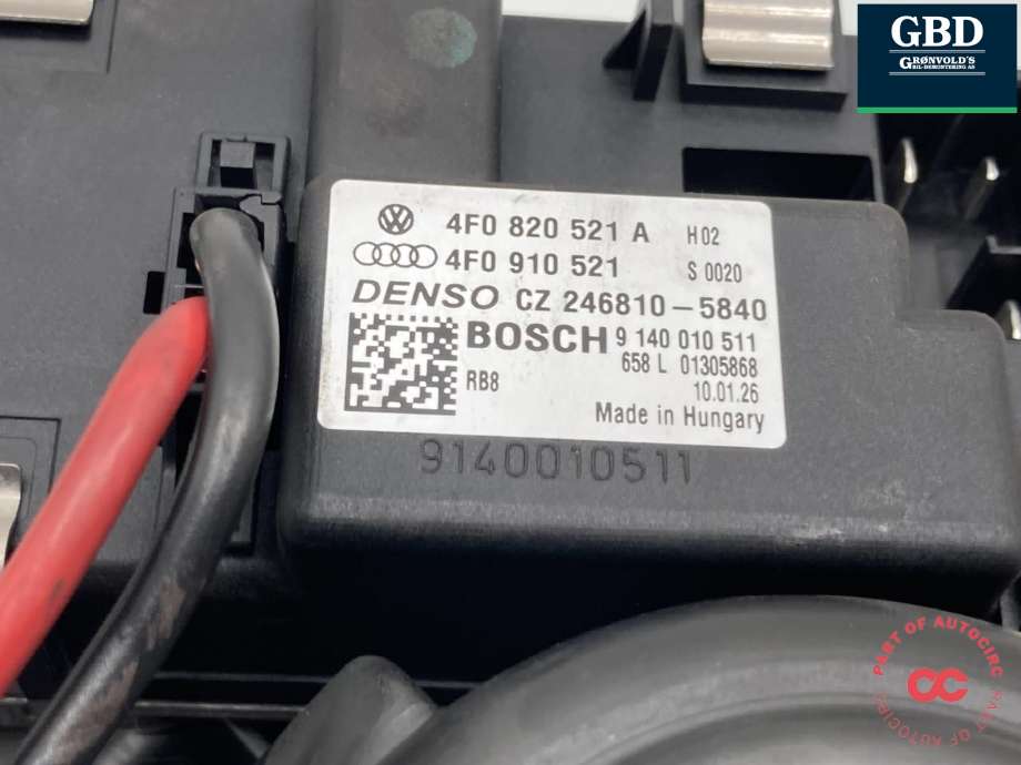Varmeapparat motor til Audi A6 2008-2011 (Type III, Fase 2) (C6) (C6) (4F0 820 020 A|)