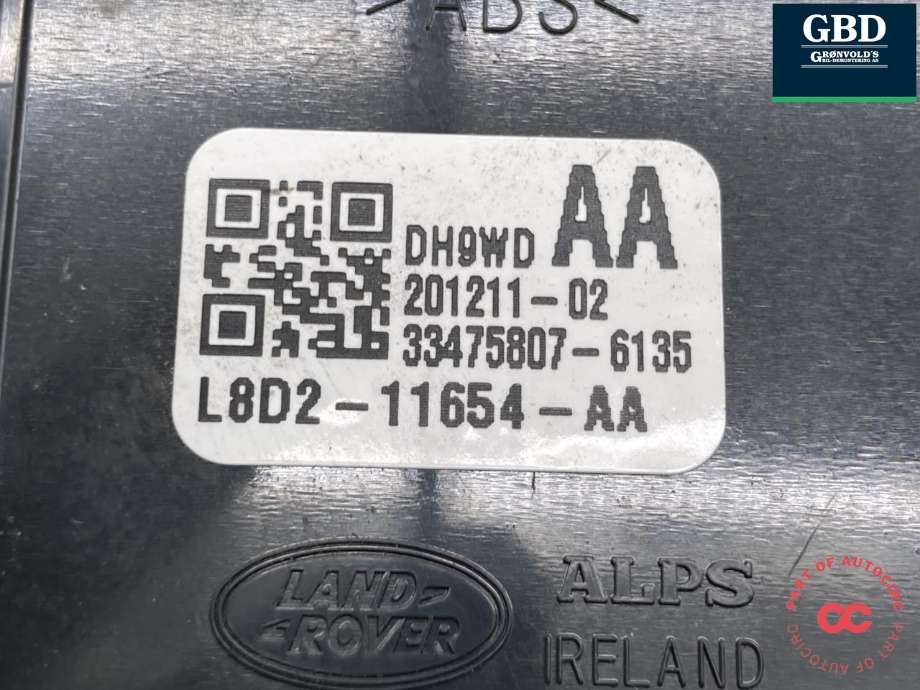Bryter lys til Land Rover Range Rover, Evoque 2019-->> (Type II) (LR135130|L8D211654AA|)