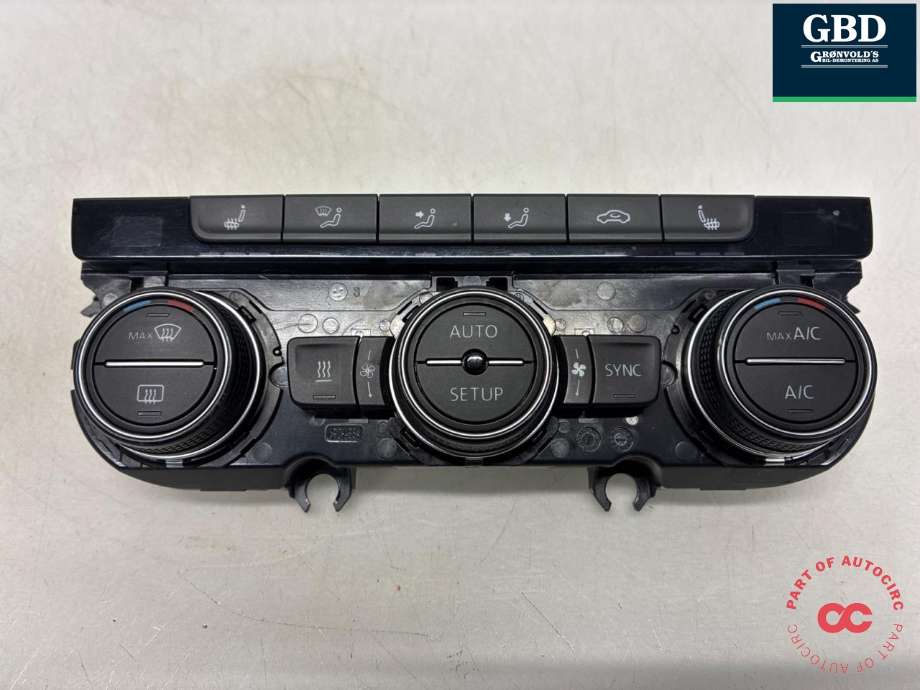 Varmeapparat betjening til VW Golf VII 2012-2017 (Fase 1) (5G0 907 044 EC WZU|5G0 907 044 BE WZU|5G0907044S)