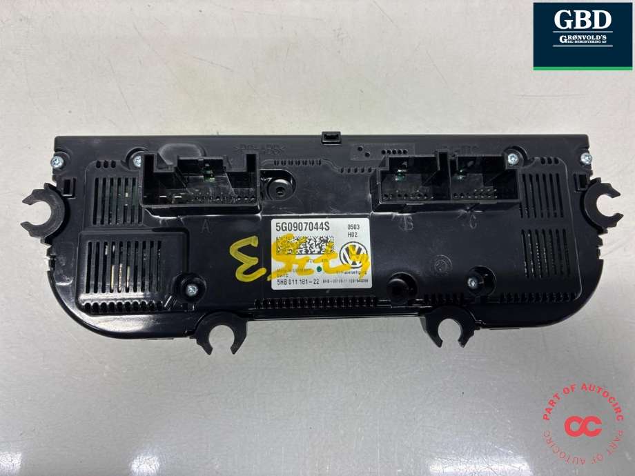 Varmeapparat betjening til VW Golf VII 2012-2017 (Fase 1) (5G0 907 044 EC WZU|5G0 907 044 BE WZU|5G0907044S)