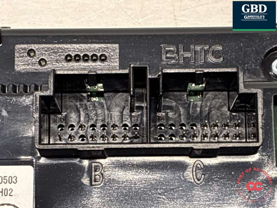 Varmeapparat betjening til VW Golf VII 2012-2017 (Fase 1) (5G0 907 044 EC WZU|5G0 907 044 BE WZU|5G0907044S)