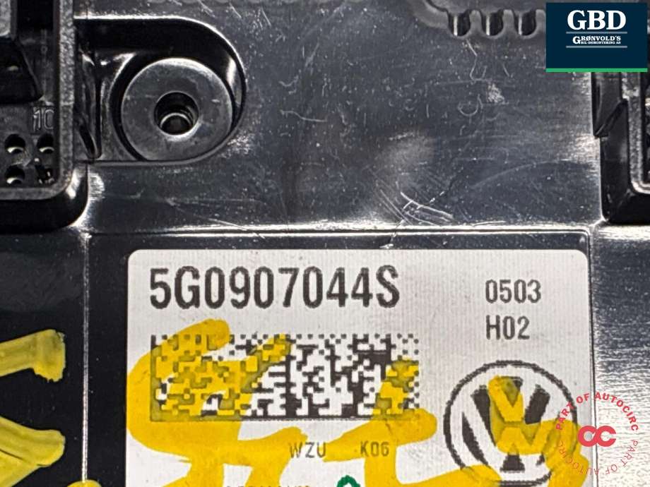 Varmeapparat betjening til VW Golf VII 2012-2017 (Fase 1) (5G0 907 044 EC WZU|5G0 907 044 BE WZU|5G0907044S)
