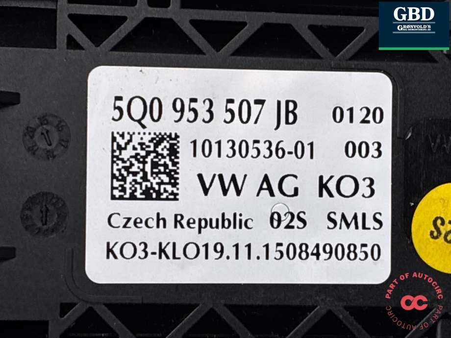 Bryter combi til VW ID.4 2020-->> (1EE 953 507 CH ASS|5Q0 953 507 JB|)