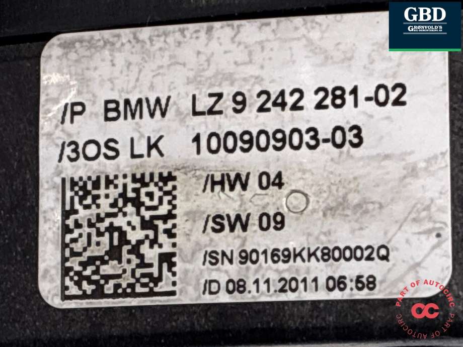 Bryter combi til BMW 1-Serie 2011-2015 (Fase 1) (F20/F21) (F20/F21) (61 31 9 351 147|9242281-02|)