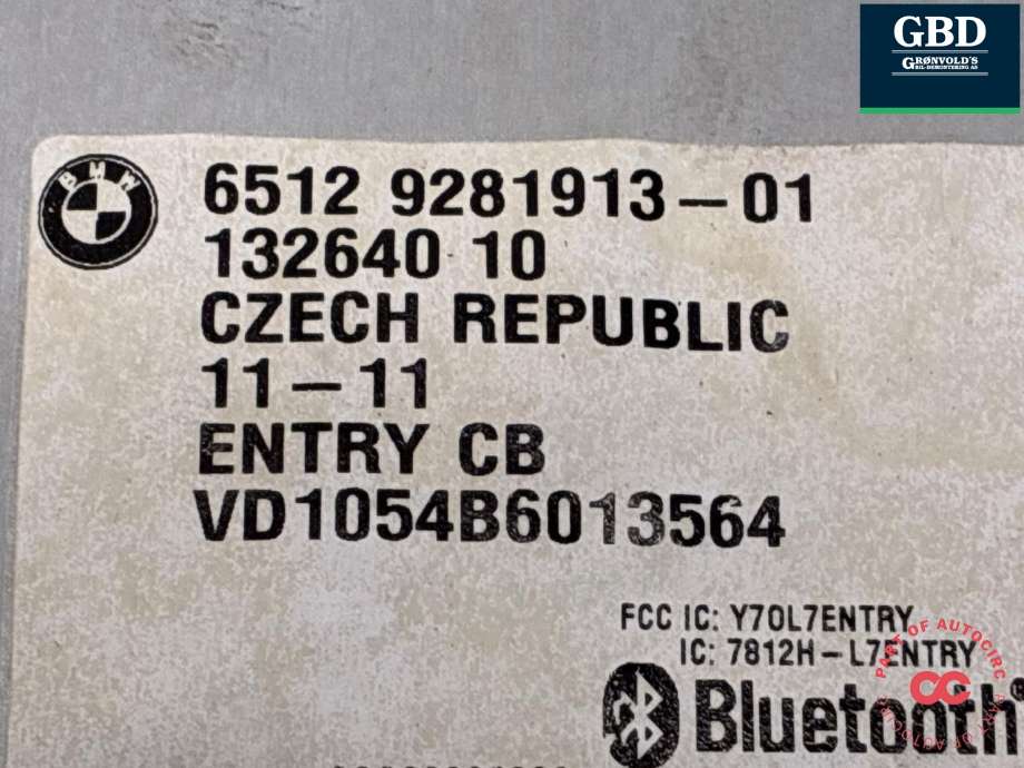 Bilstereo navigasjon spiller til BMW 1-Serie 2011-2015 (Fase 1) (F20/F21) (F20/F21) (65 12 9 357 988|6512 9281913-01|)