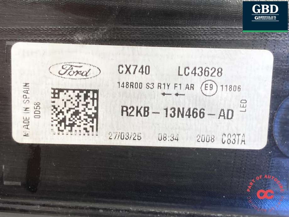 Baklykt midtre til Ford Capri 2024-->> (2805305|R2KB-13N466-AD|)