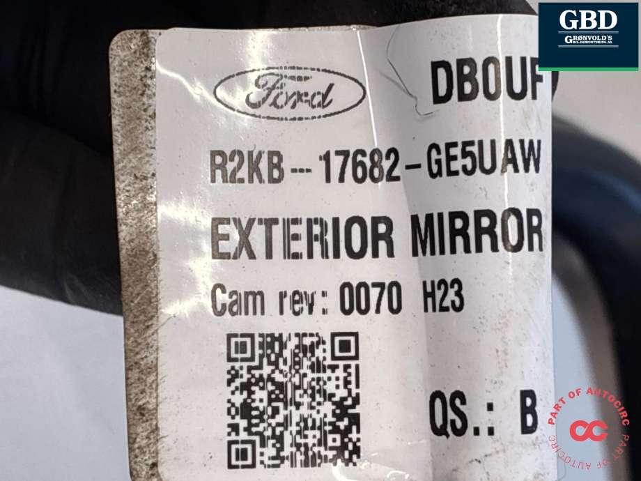 Speil høyre til Ford Capri 2024-->>  (2798260|R2KB-17682-GF5UAW|)