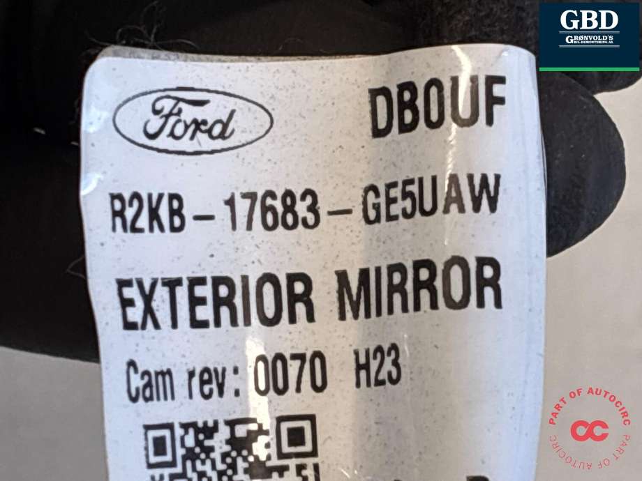 Speil venstre til Ford Capri 2024-->> (2798278|R2KB-17683-GF5UAW|)