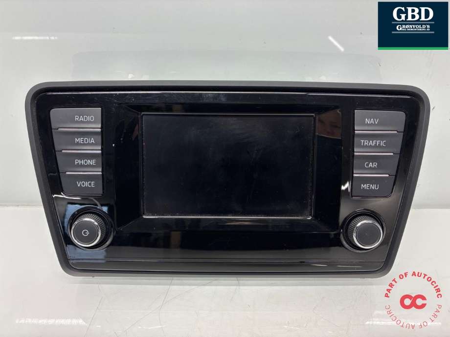 Bilstereo navigasjon skjerm til Škoda Octavia 2013-2016 (Type III, Fase 1) (5E0 919 605 D BIO|5E0 919 605 D|)