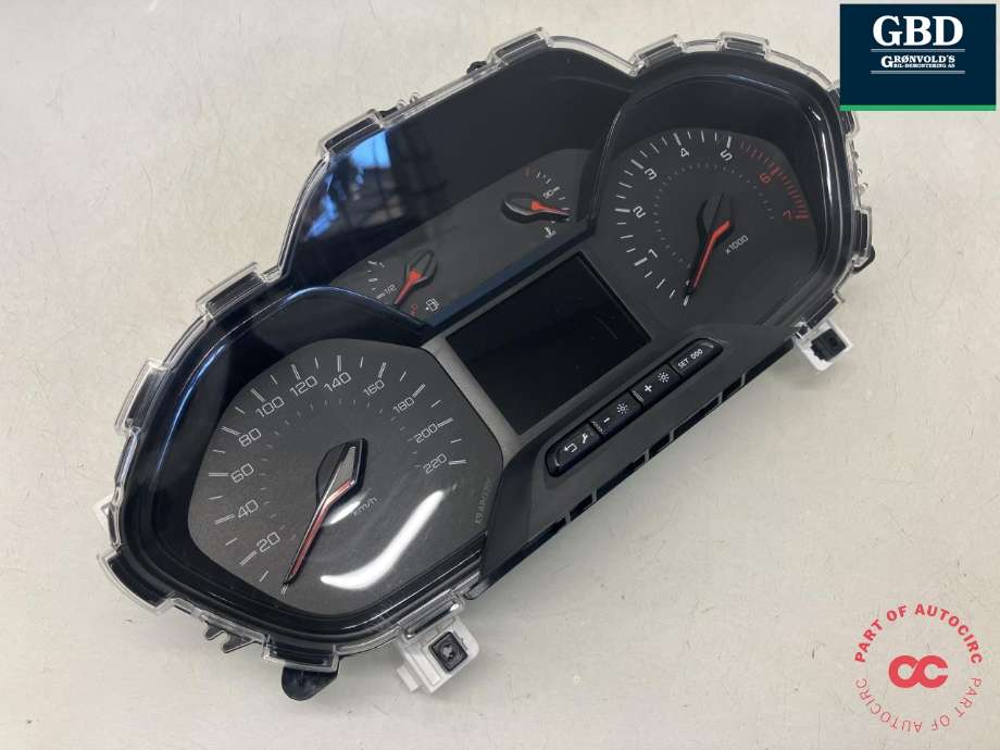 Instrumentpanel til Peugeot Partner 2019-->> (Type III)  (98 311 016 80|98 697 196 80|98 659 695 80)