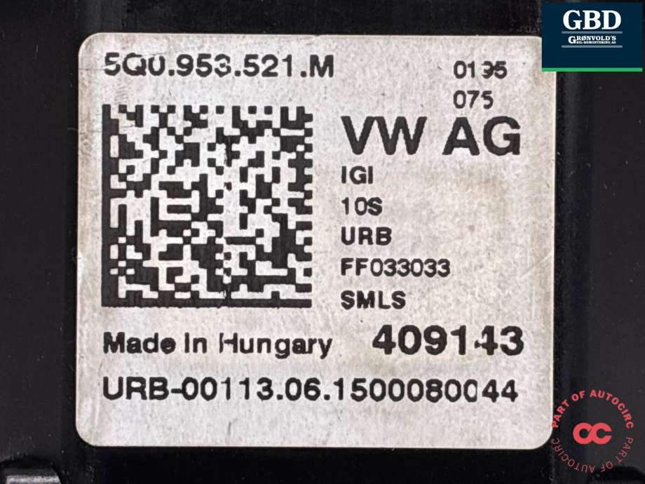 Bryter combi til Škoda Octavia 2013-2016 (Type III, Fase 1)  (5Q0 953 513 R  IGI|)