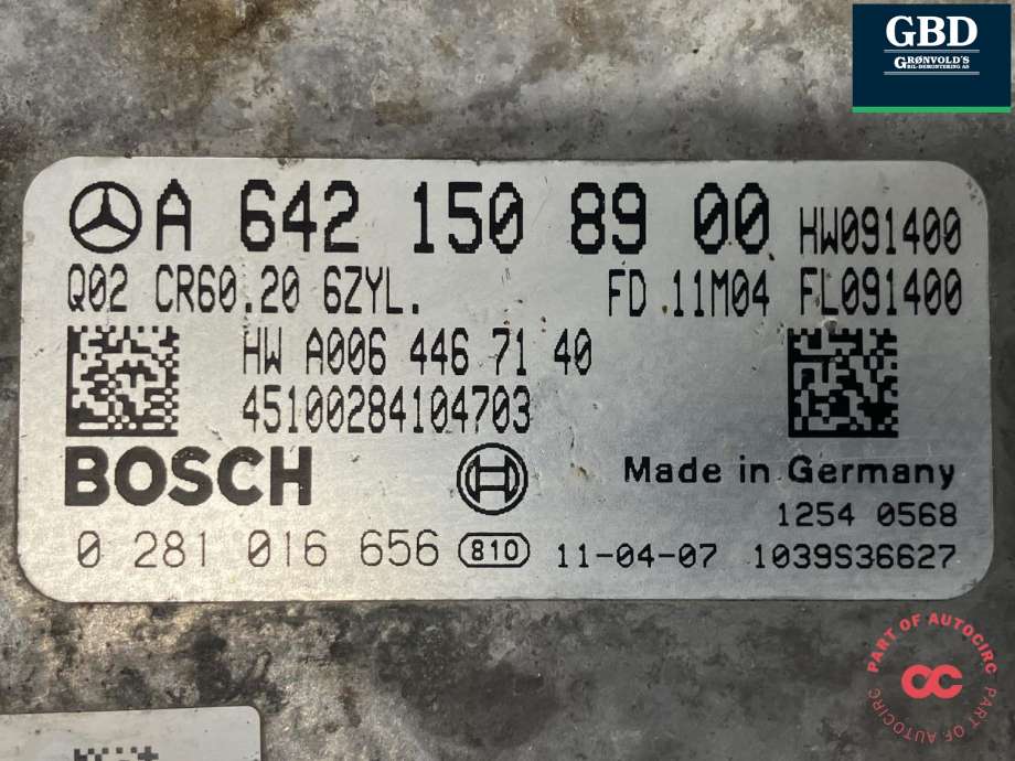 Styreenhet motor til Mercedes CLS 2011-2017 (C218) (C218) (A 642 150 89 00|A 642 150 89 00 80|)