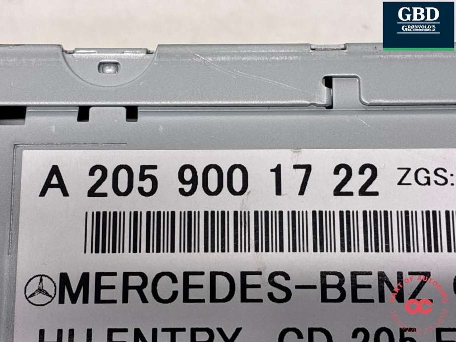 Bilstereo navigasjon spiller til Mercedes C-Klasse 2014-2018 (Fase 1) (W205) (W205) (MITSUBISHI|A 205 900 62 22|A 205 900 17 22|)