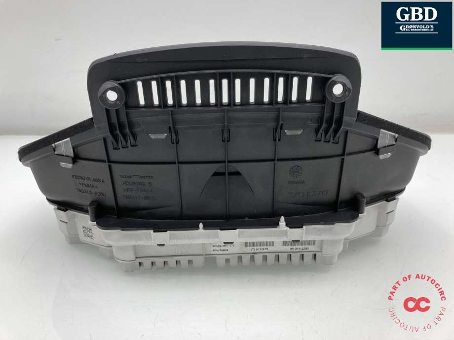 Instrumentpanel til Volvo V70 2007-2013 (Type III, Fase 1)  (36001771|31412263|0122875)
