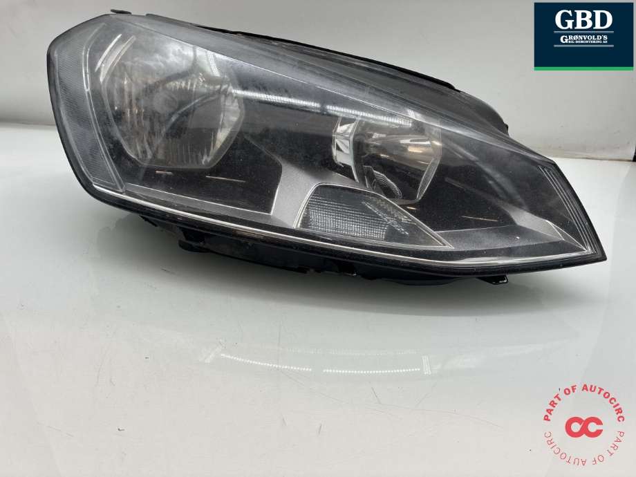 Frontlykt høyre halogen til VW Golf VII, 2012-2017 (Fase 1) (5G1 941 006 E)
