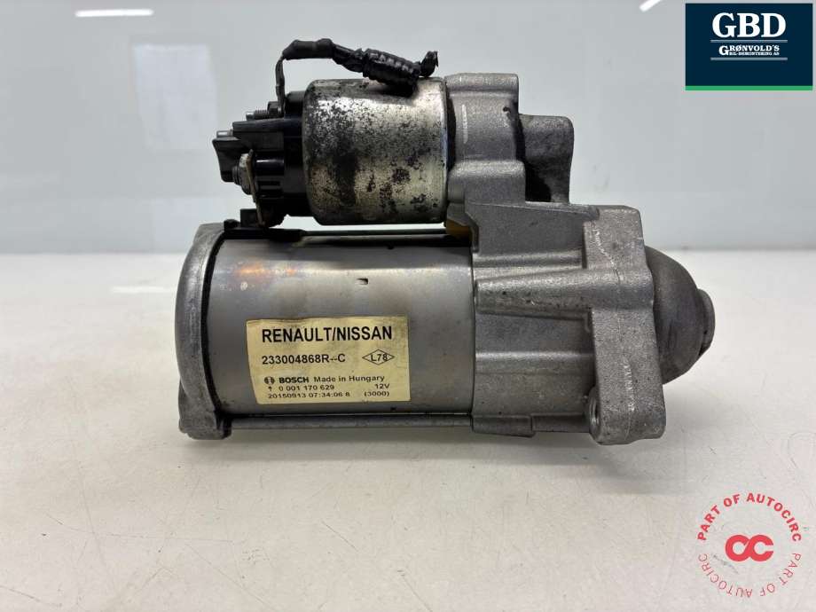 Starter diesel til Renault Kadjar, 2015-->>  (233004868R)