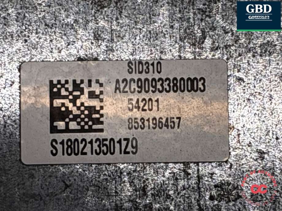 Styreenhet motor til Renault Kadjar 2015-->> (284B14693R|A2C9093380003| 54201 853196457|S180213501Z9)