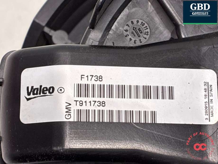 Varmeapparat motor til Renault Kadjar 2015-->>  (272109102R|F1738  T911738|)