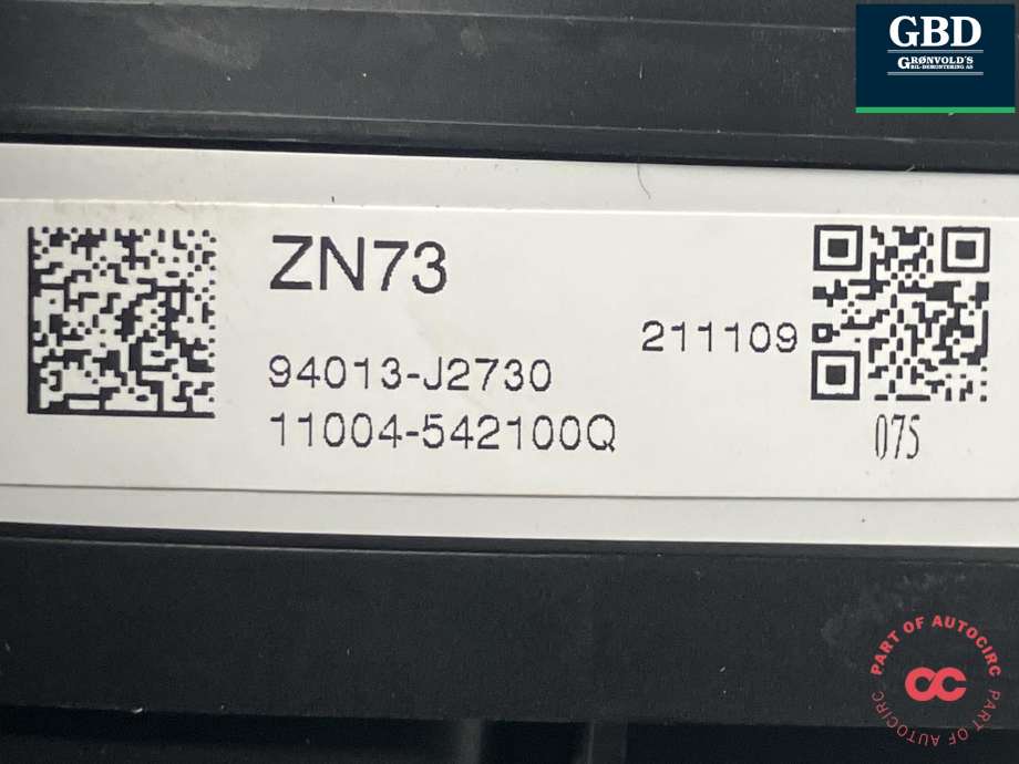 Instrumentpanel til Kia e-Soul 2019-->> (Type III) (94013J2730|94013-J2730|11004-542100Q)