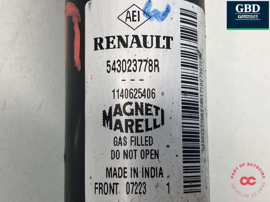 Fjærbein venstre foran til Renault Express 2021-->> (MAGNETI MARELLI|543023778R|1140625406|)