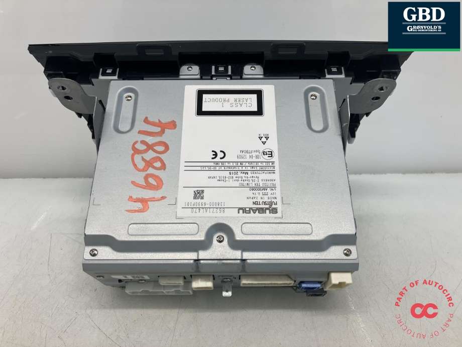 Bilstereo navigasjon til Subaru Outback 2015-2020 (Type V) (FUJITSU TEN|86271AL470|138000-6990F101|)