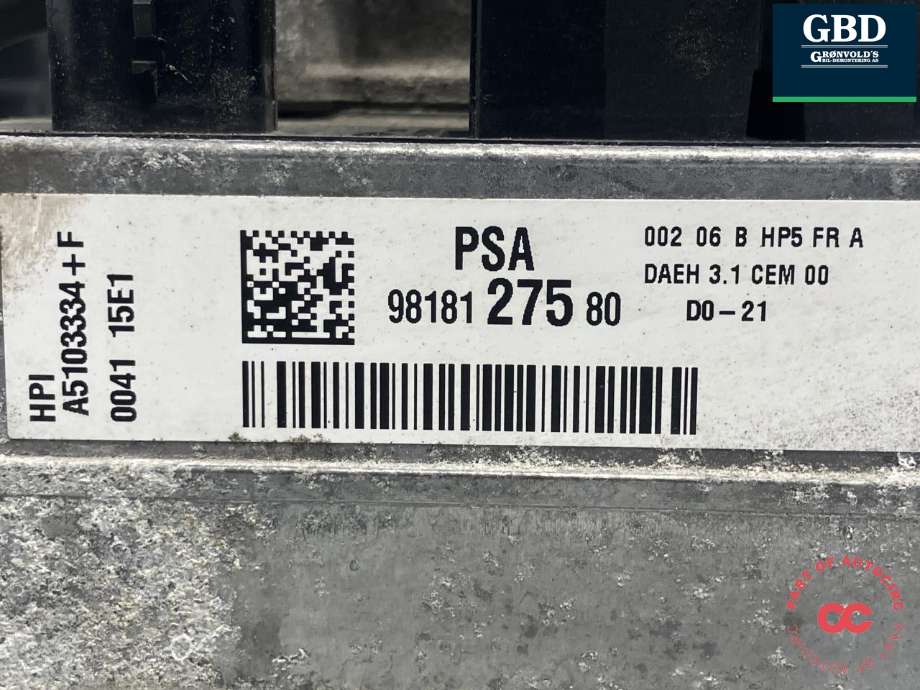 Servo pumpe elektrisk til Opel Vivaro C 2020-->> (16 174 105 80|98 181 275 80|A5103334)