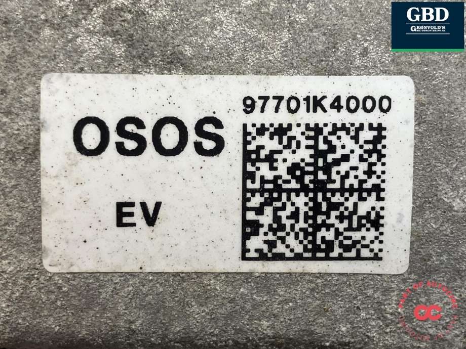 Aircondition kompressor elbil til Hyundai Kona 2021-2023 (Type I, Fase 2) (HANON|97701K4000|HES33|CA600PPJAA15)