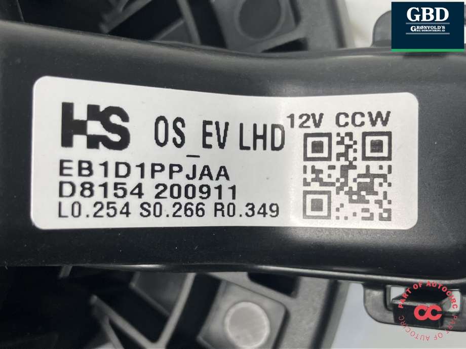 Varmeapparat motor til Hyundai Kona 2021-2023 (Type I, Fase 2) (97113K4000|D8154 200911|EB1D1PPJAA)