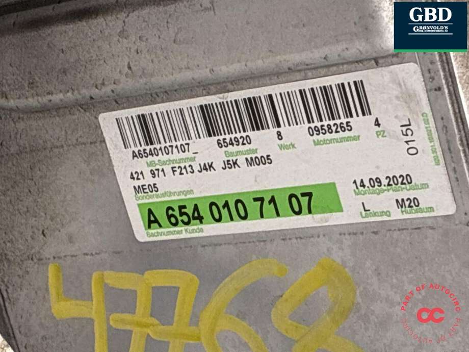 Motor diesel til Mercedes E-Klasse 2016-2023 (W213) (W213) (OM654.920|A 654 010 71 07|)