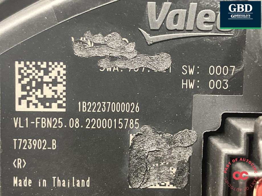 Varmeapparat motor til Škoda Octavia 2013-2016 (Type III, Fase 1)  (VALEO|5Q1 819 021 H|5Q1 819 021 B|T1023402ZV)