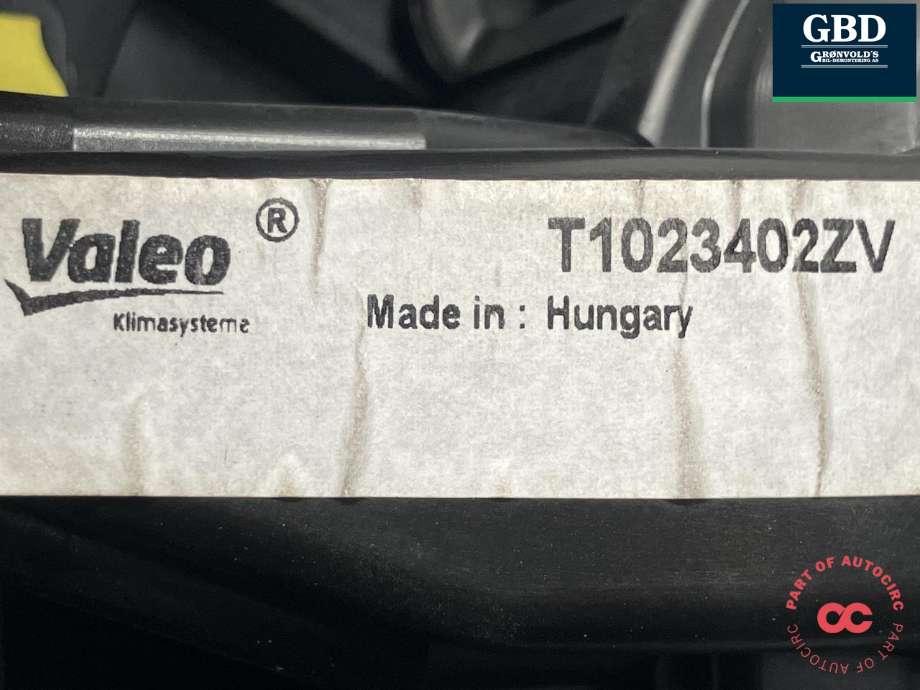 Varmeapparat motor til Škoda Octavia 2013-2016 (Type III, Fase 1)  (VALEO|5Q1 819 021 H|5Q1 819 021 B|T1023402ZV)