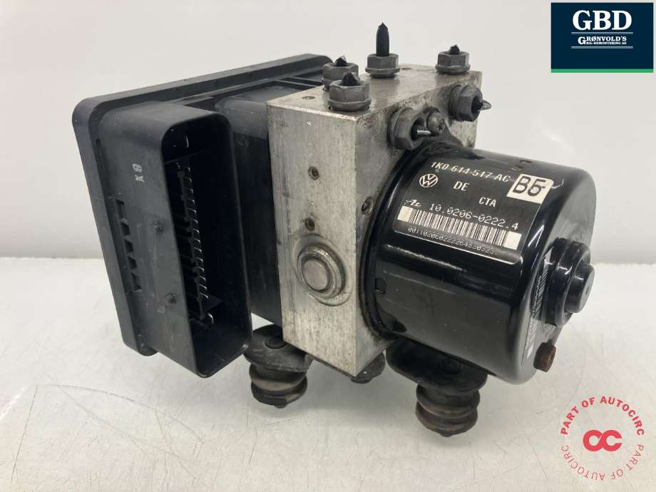 ABS sentral til VW Touran 2007-2010 (Type I, Fase 2)  (ATE|1K0 614 517 AC BEF|1K0 614 517 AC|10.0206-0222.4)