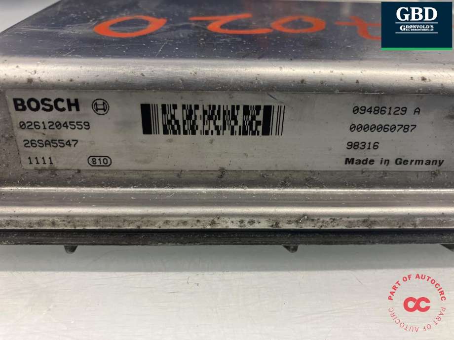Styreenhet motor til Volvo C70 1998-2005 (Type I)  (BOSCH|8601602|09486129|0 261 204 559)