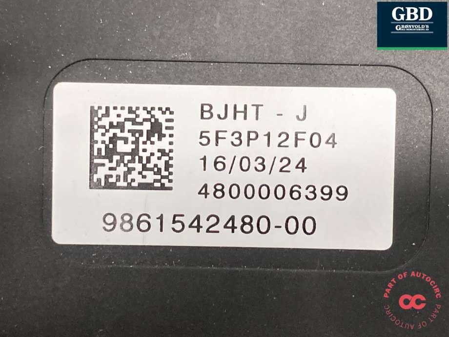 Styreenhet batteri elbil (BMS - Battery Management System) til Peugeot e-3008 2023-->>  (98 615 424 80|9861542480-00|)