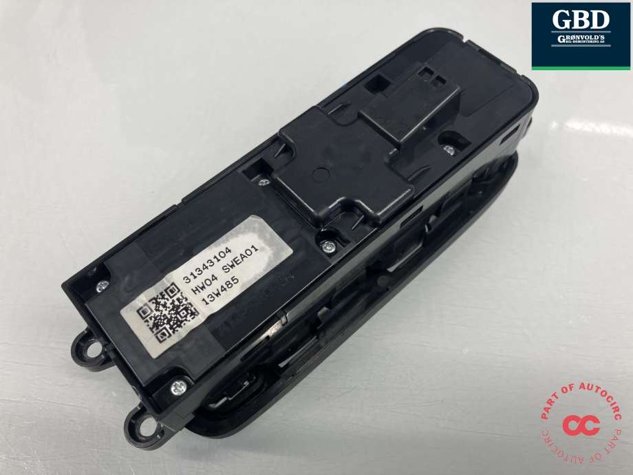Bryter ruteheis førerdørspanel til Volvo XC60 2014-2017 (Type I, Fase 2)  (31453264|31343104|)