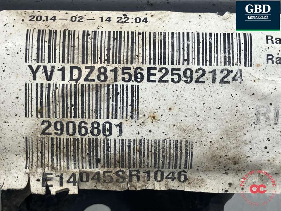 Fjærbein høyre foran til Volvo XC60 2014-2017 (Type I, Fase 2)  (31340482|2906801|)