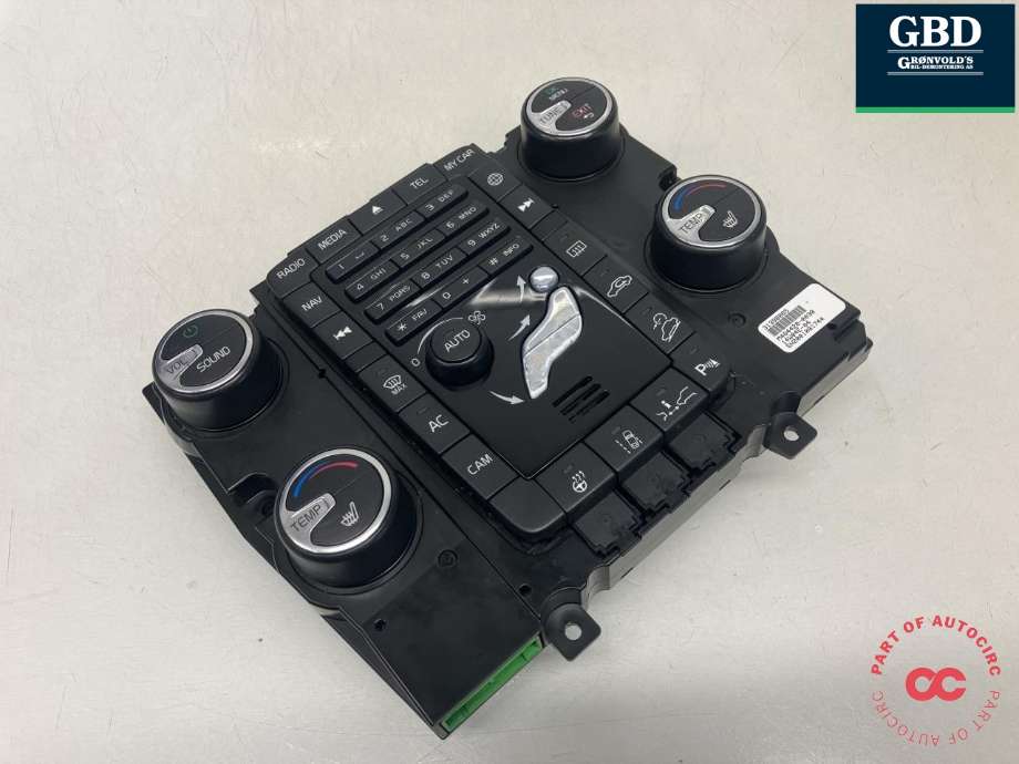 Varmeapparat betjening til Volvo XC60 2014-2017 (Type I, Fase 2)  (31398065|M404420-0038|14W04E-04)