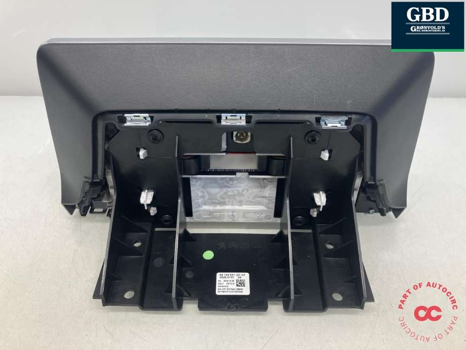 Bilstereo navigasjon skjerm til Peugeot Partner 2019-->> (Type III)  (98 345 773 ZD|98 162 661 ZD|3526.0751)