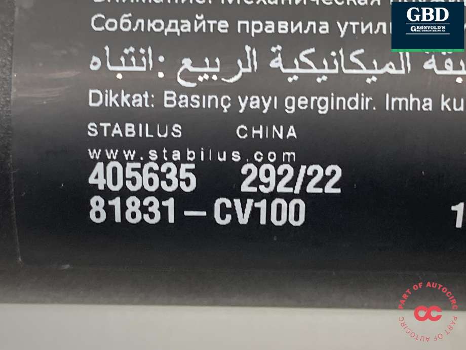 Baklukeåpner motor til Kia EV6 2021-->> (81831CV100|)