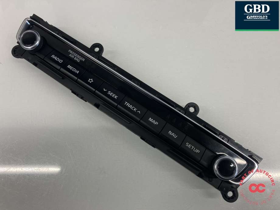 Bilstereo betjeningspanel til Kia Optima, 2017-2020  (LG|96540A8770WK)