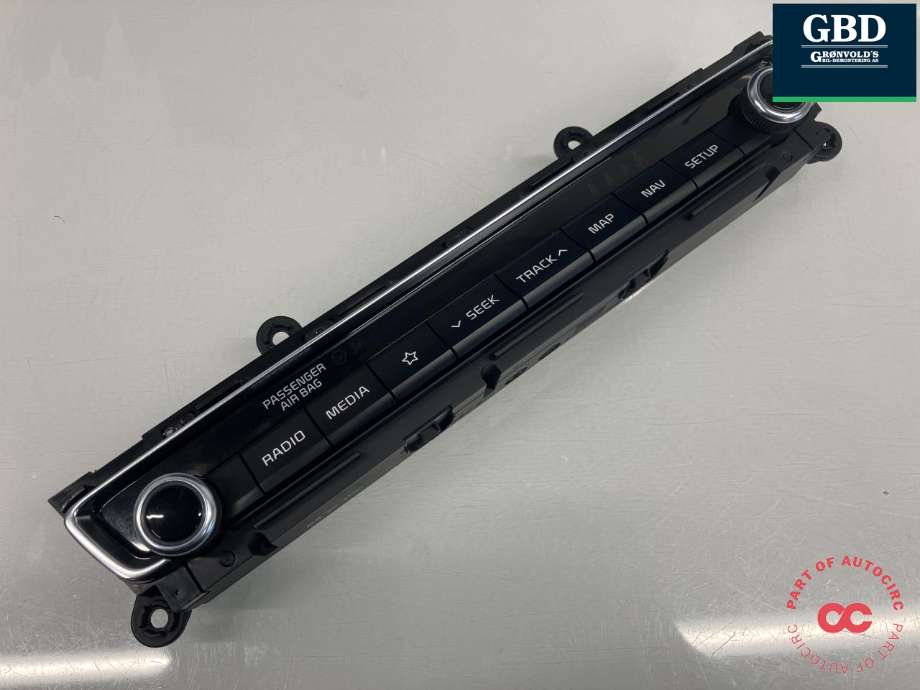 Bilstereo betjeningspanel til Kia Optima 2017-2020  (LG|96540A8770WK|96540-A8770WK|)