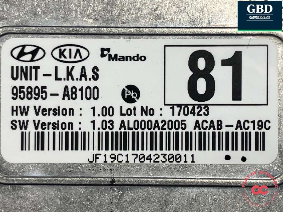 Kamera til Kia Optima 2017-2020 (MANDO|95895A8100|95895-A8100|)