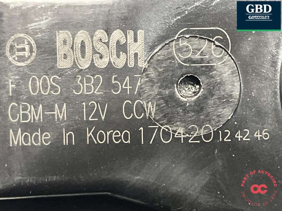 Varmeapparat motor til Kia Optima 2017-2020 (BOSCH|97113A8000|F 00S 3B2 547|)