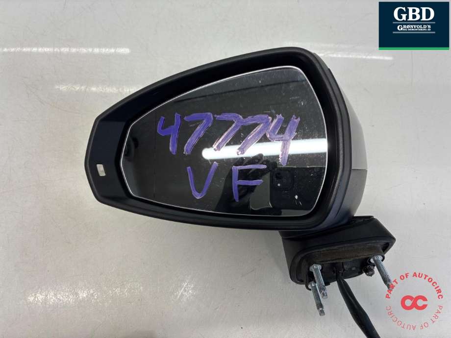 Speil venstre til Audi A3 2012-2016 (Type III, Fase 1) (8V1 857 409 T 9B9|8V1 857 409 F 9B9|)