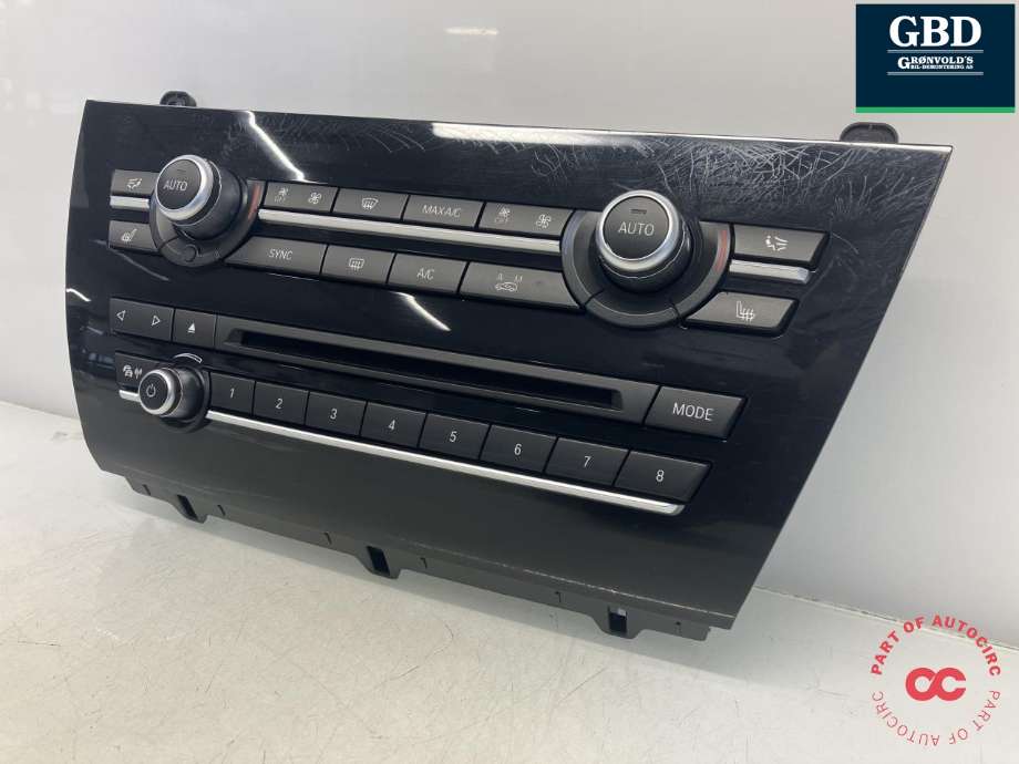 Varmeapparat betjening til BMW X5, 2013-2018 (F15) (F15) (64 11 9 388 808)
